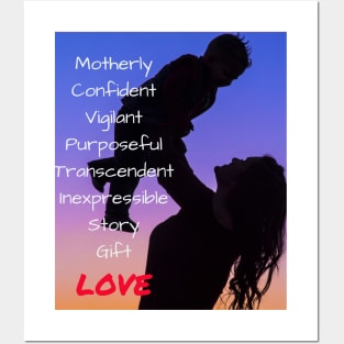 Motherly  Confident  Vigilant Posters and Art